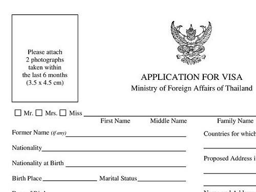 Thailand Visa Documentation